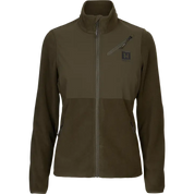 Harkila Ladies Fjell Fleece Jacket - Hunting Green/Willow Green
