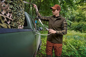 Harkila Fjell Fleece Waistcoat - Hunting Green/Willow Green