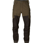 Harkila Driven Hunt HWS Leather Trousers - Willow Green & Shadow Brown
