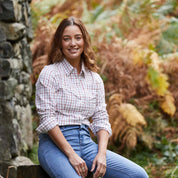 Ridgeline Women's Sedgebrook Shirt - Russet/Roasted Cashew Check