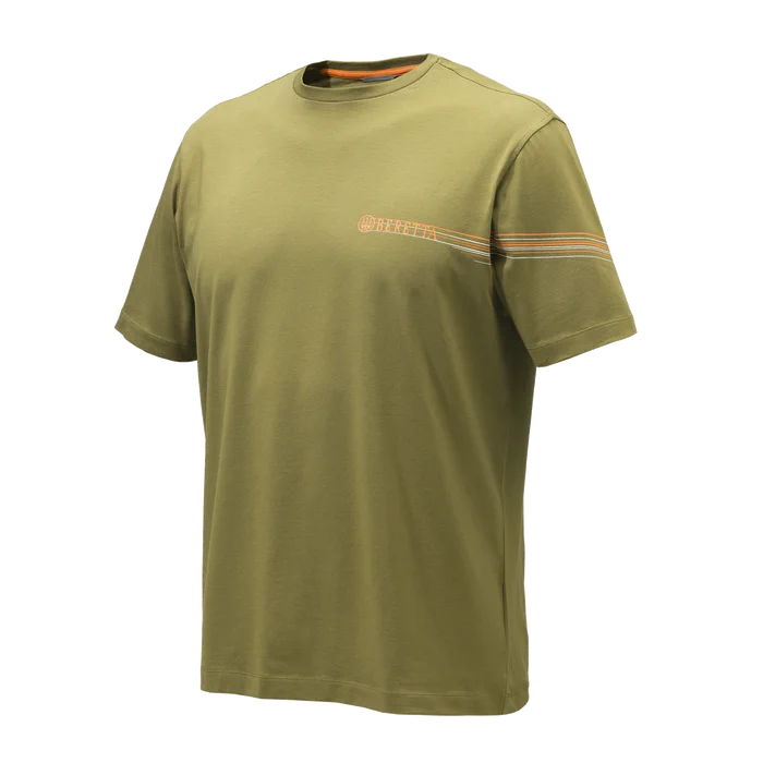 Beretta Lines T-Shirt - Dark Earth Flat