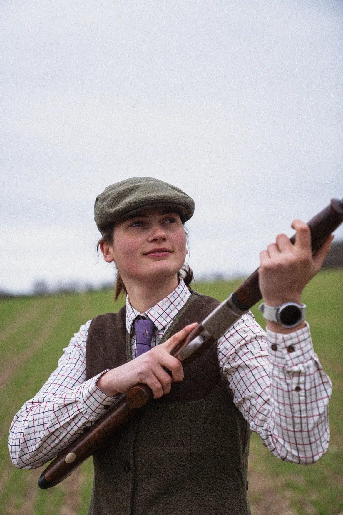 Seeland Kerry Ladies Shirt - Cabernet/Blue Check