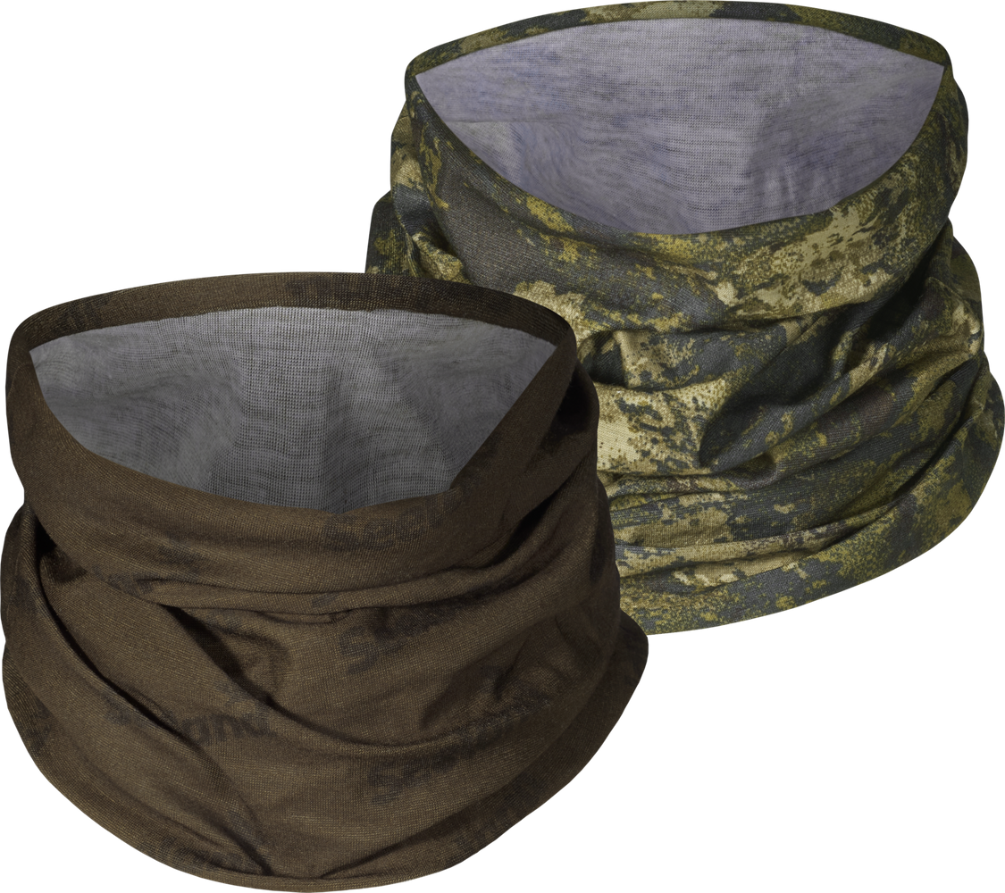 Seeland Neck Gaiter 2 Pack - Pine Green/InVis Green One Size