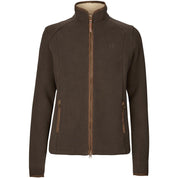 Harkila Ladies Sandhem Sherpa Fleece Jacket - Demitasse Brown