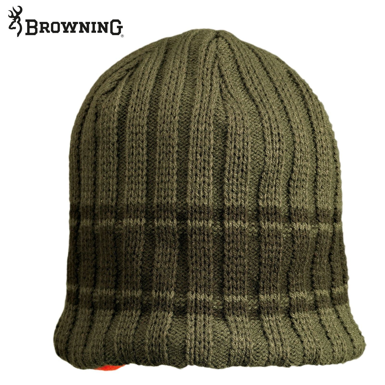 Browning Bob Polarfleece Beanie - Green/Orange