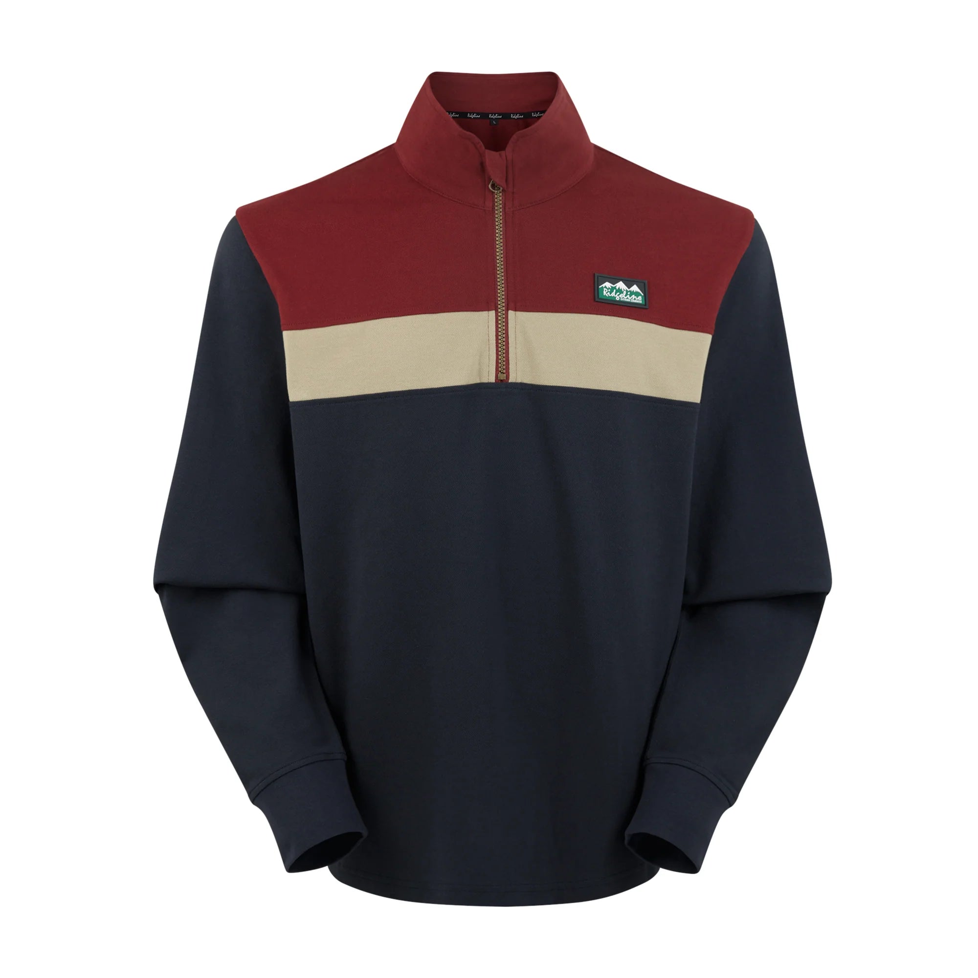 Ridgeline Backslider Rugby Top - Navy Multi