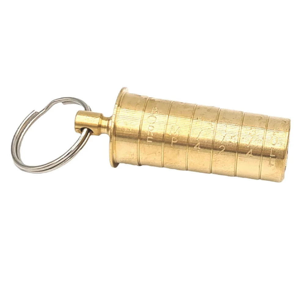 Bisley Brass Choke Identifier Keyring