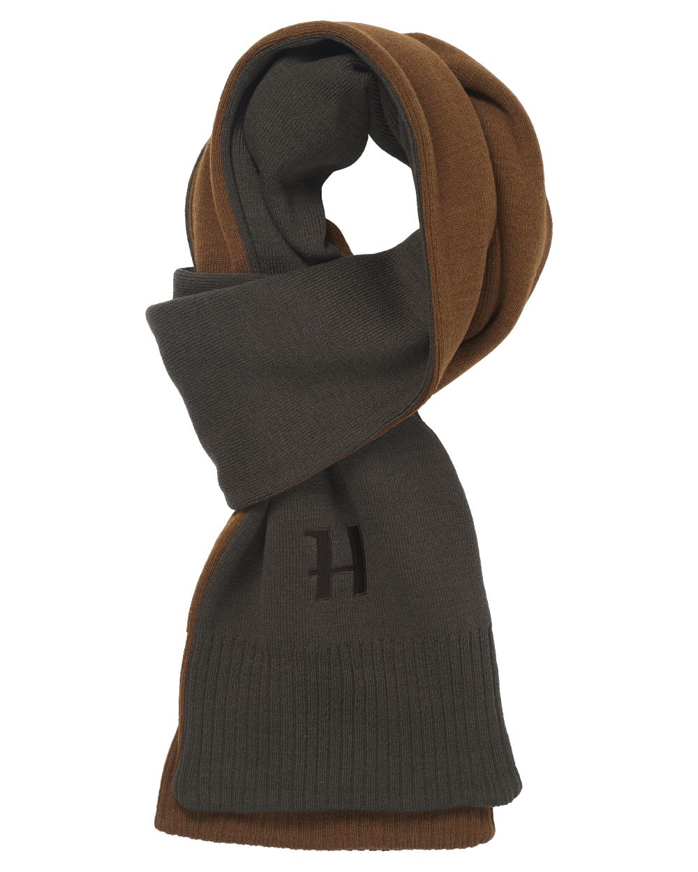 Harkila Reversible Scarf - Shadow Brown/Rustique Clay (One Size)