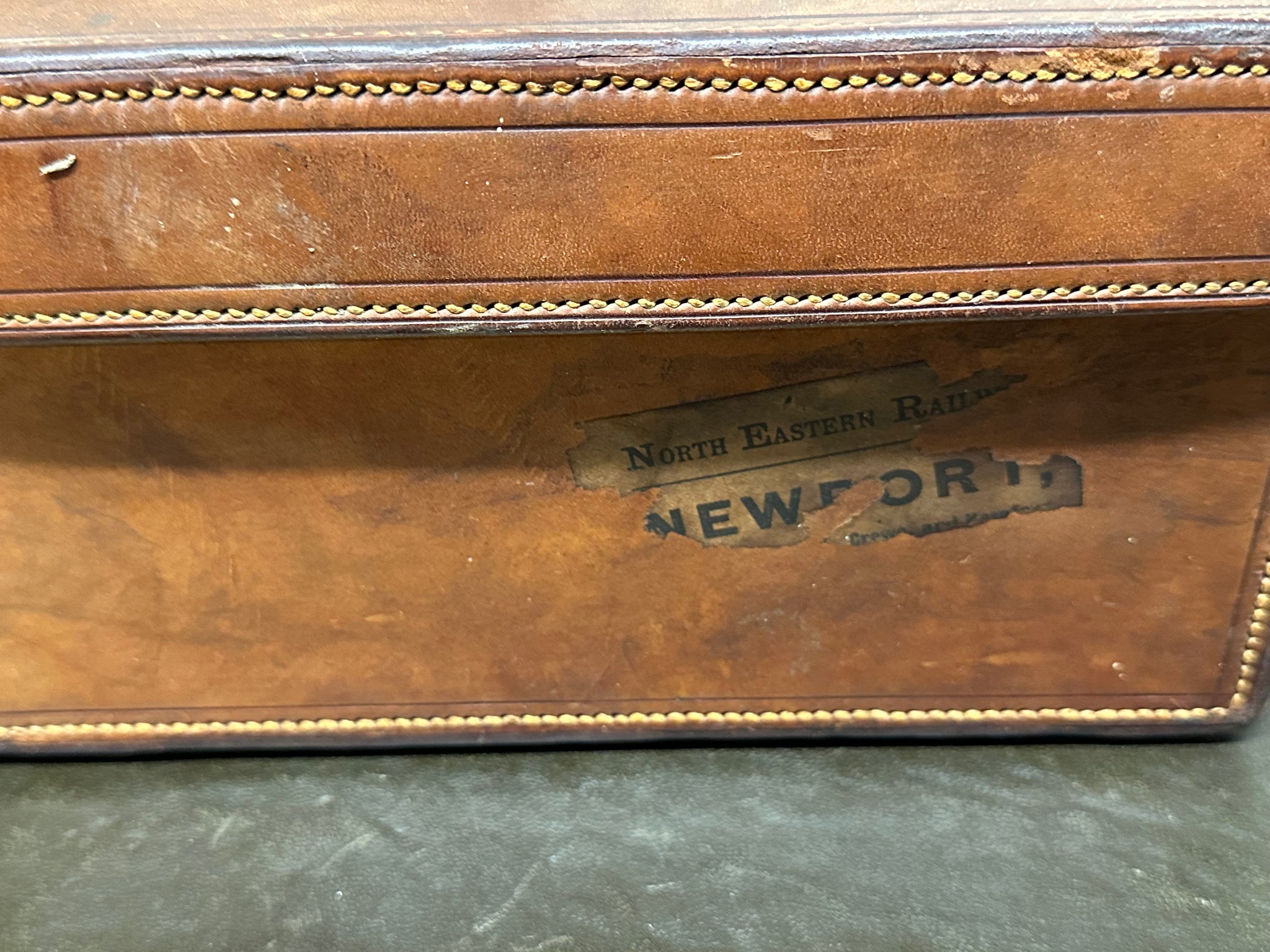 Army & Navy Leather Cartridge Magazine Antique
