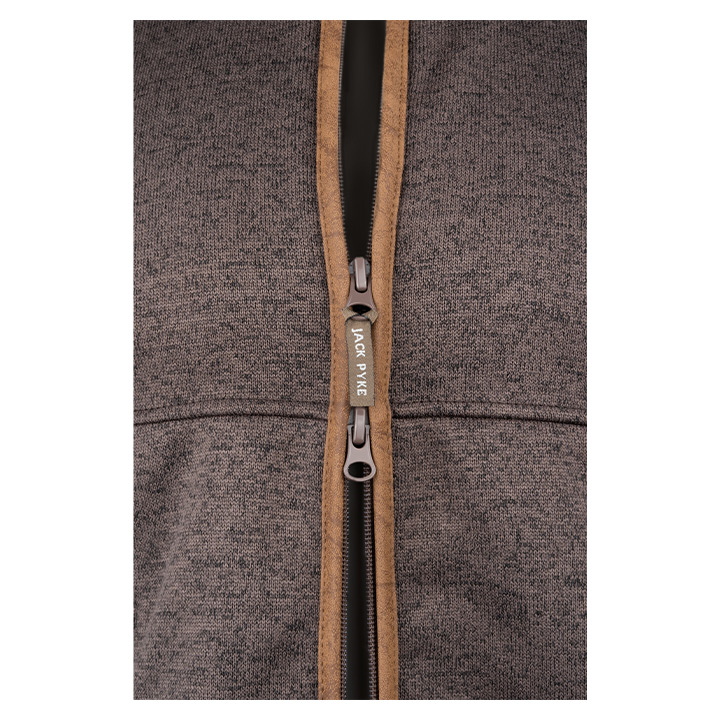 Jack Pyke Melange Fleece Gilet - Brown Fleck