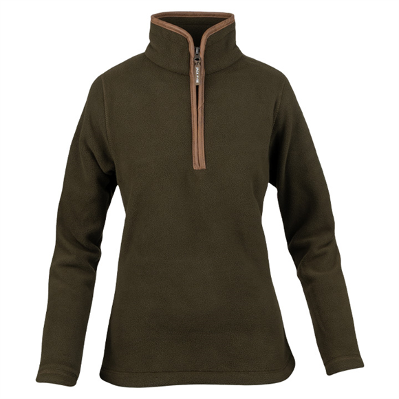 Jack Pyke Ladies Countryman Fleece Pullover - Dark Olive