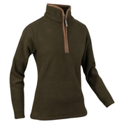 Jack Pyke Ladies Countryman Fleece Pullover - Dark Olive