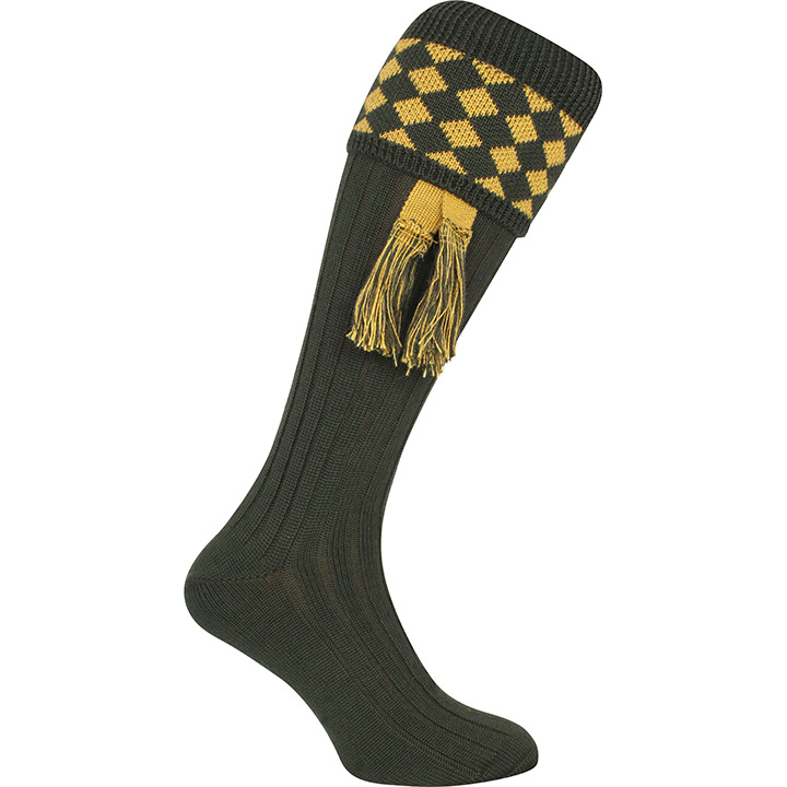 Jack Pyke Harlequin Shooting Socks - Green