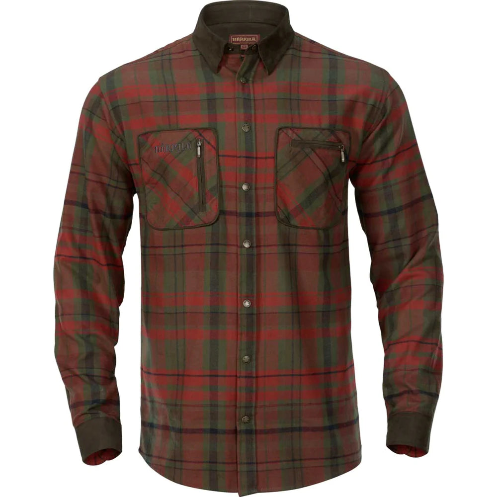 Harkila Pajala Shirt - Red Autumn Check