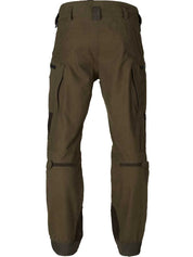 Harkila Driven Hunt HWS Leather Trousers - Willow Green & Shadow Brown