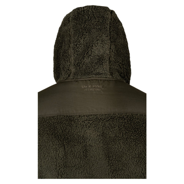 Jack Pyke Sherpa Fleece Hoodie - Dark Olive