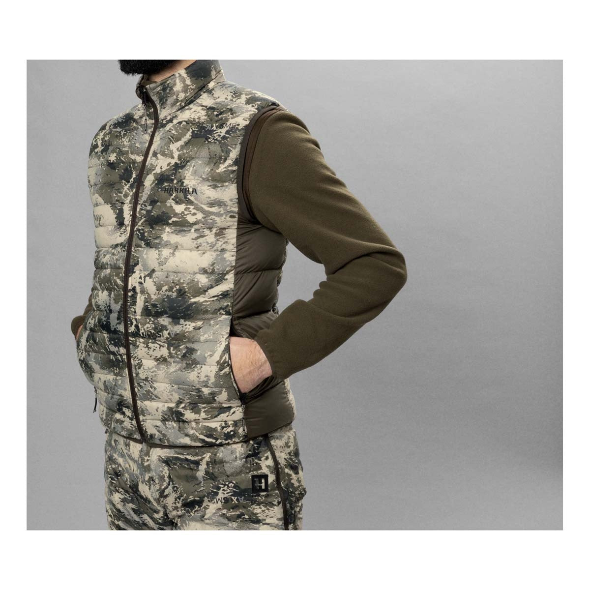 Harkila Mountain Hunter Expedition Reversible Down Waistcoat - AXIS MSP®Mountain (Size UK Medium)