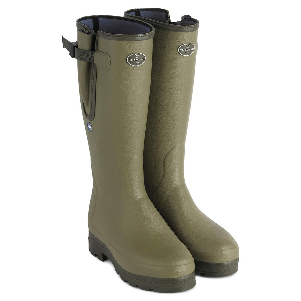 Le Chameau Men's Vierzonord Plus Neoprene Wellington Boots - Iconic Green