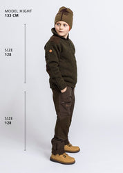 Pinewood Kids Hurricane Sweater - Deep Green Melange