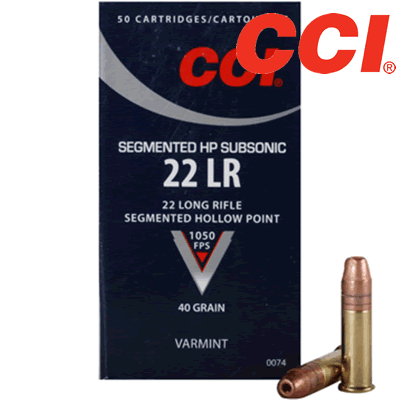CCI 22LR Segmented Hollow Point Rifle Bullet