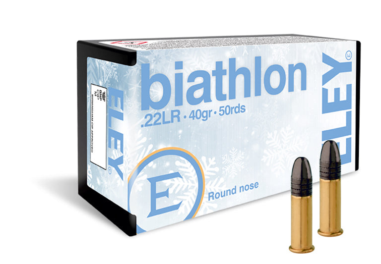 Eley Biathlon Club 22LR Rifle Ammunition Bullets 40g Round Nose