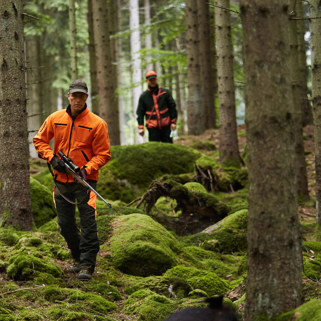 Harkila Kamko Reversible Fleece Jacket - Hunting Green/Orange Blaze