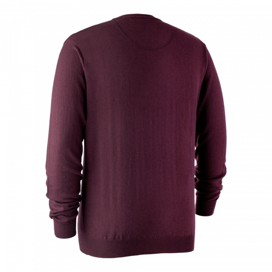 Deerhunter Kingston Knit with V-Neck - Burgundy (471)