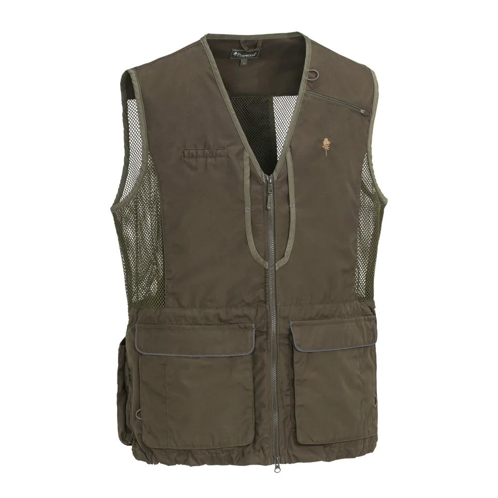 Pinewood Men's Dog Sports 2.0 Vest - Suede Brown/Dark Olive