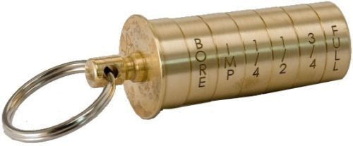Bisley Brass Choke Identifier Keyring