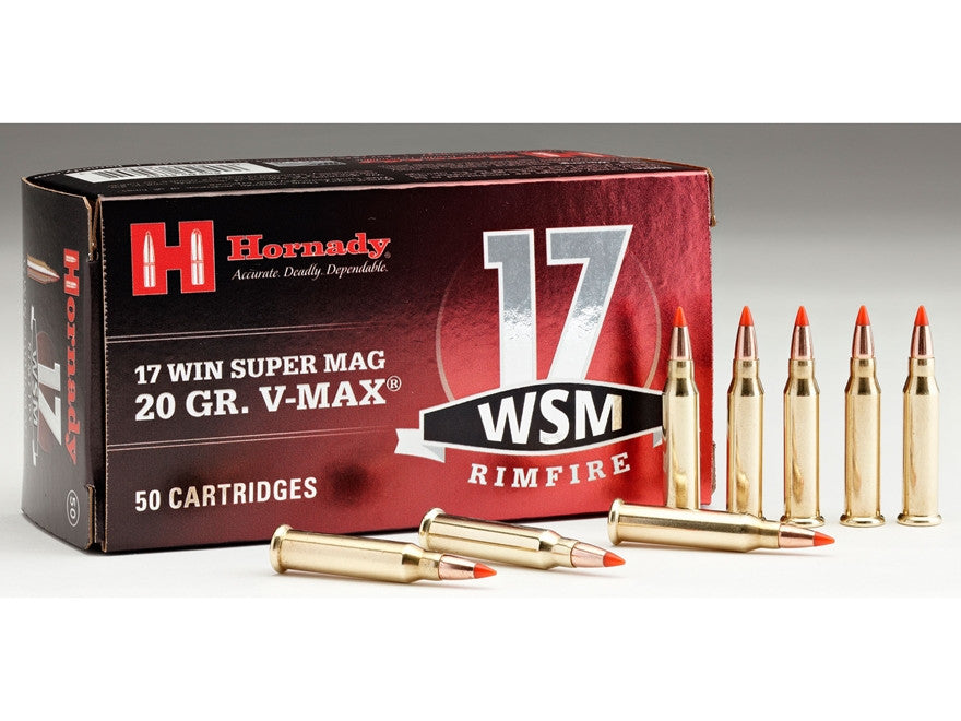Hornady 17 WSM Rimfire 20g V-max
